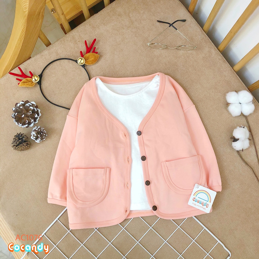 Áo cardigan chất thun borip mềm cho bé của COCANDY mã AC107