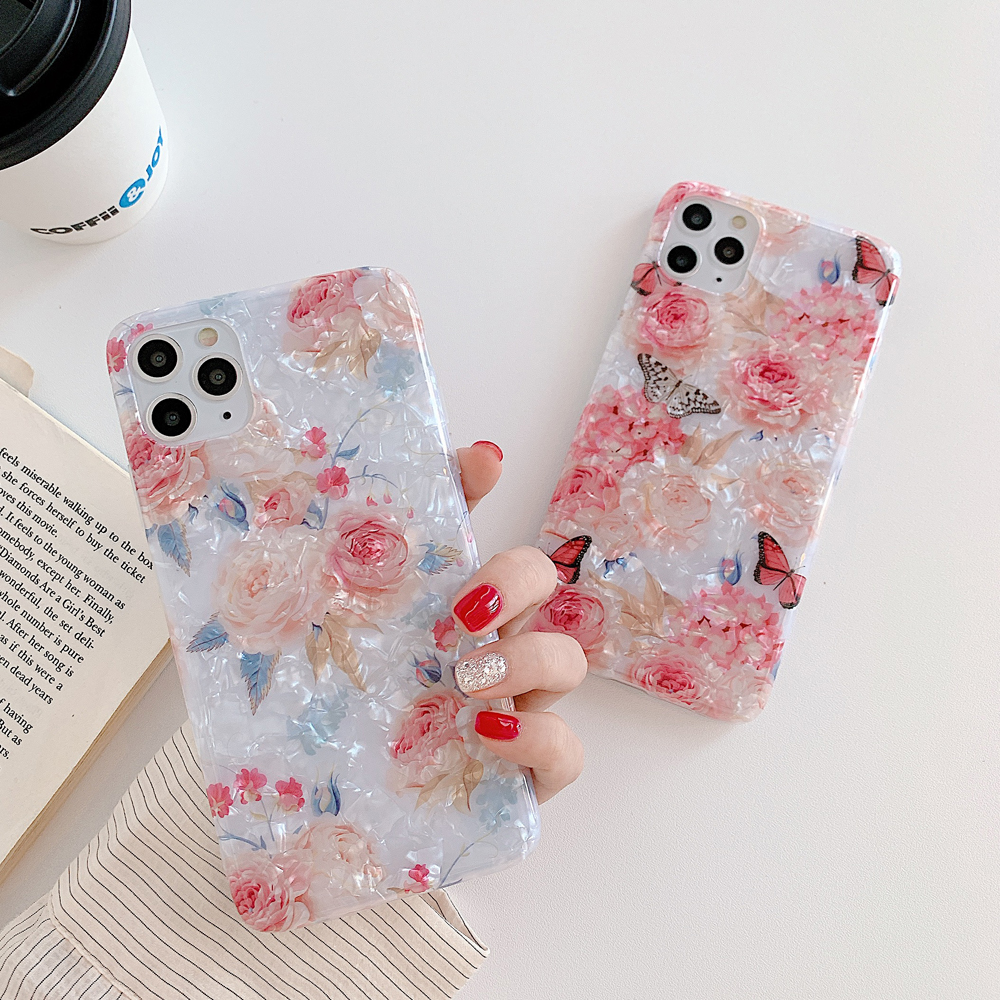 Ốp Lưng Silicone Mềm In Hình Vỏ Sò Đẹp Mắt Cho Iphone 7 8 Plus Xs Max Xr 11 Pro Max Se2020