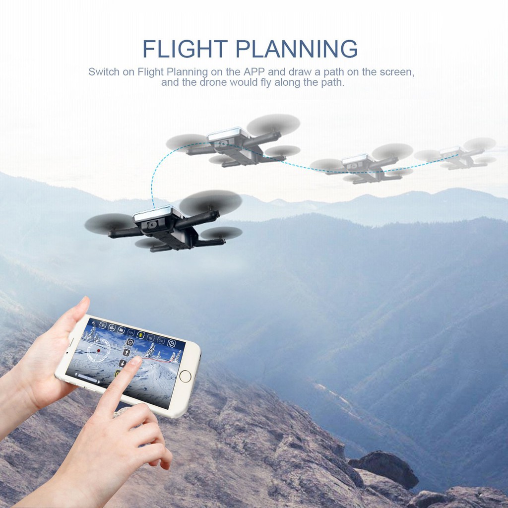 Máy Bay Flycam JJRC H47 Elfie Plus Camera HD Chụp Hình Quay Phim Trên Không Điều Khiển Bằng Remote Và Điện Thoại | BigBuy360 - bigbuy360.vn