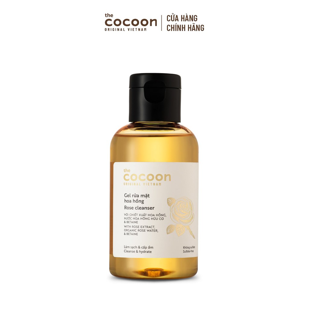 [Mã FMCGMALL -8% đơn 250K] Gel rửa mặt hoa hồng Cocoon làm sạch & cấp ẩm 140ml | BigBuy360 - bigbuy360.vn