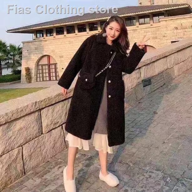Trong Kho❆Áo Khoác Lông Cừu Giả Dáng Rộng Thời Trang Mùa Thu Phong Cách Hàn Quốc Mới 2021