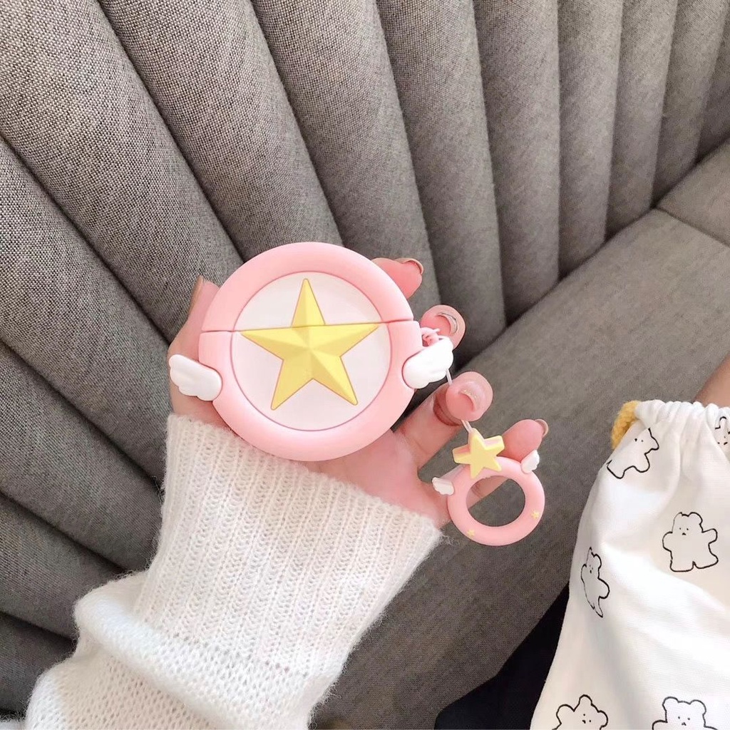 Vỏ Bảo Vệ Hộp Sạc Tai Nghe Bluetooth AirPods F9 Bằng Silicon Họa Tiết Hoạt Hình Disney Q33 Dễ Thương
