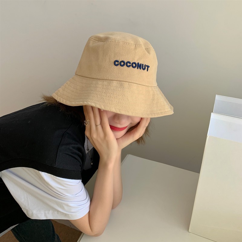 Mũ bucket chất kaki cao cấp thêu chữ Coconut