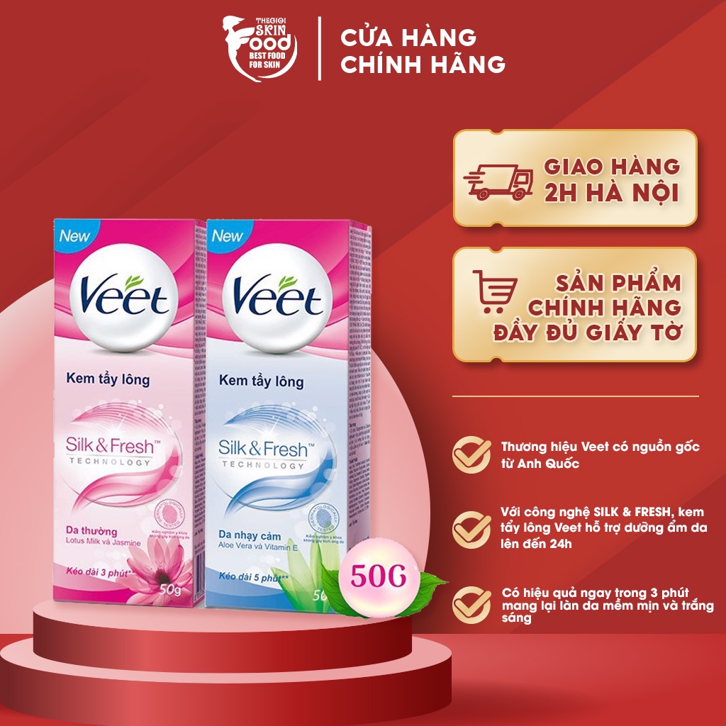 Kem Tẩy Lông Veet Hair Removal Cream [che tên sản phẩm khi giao hàng]