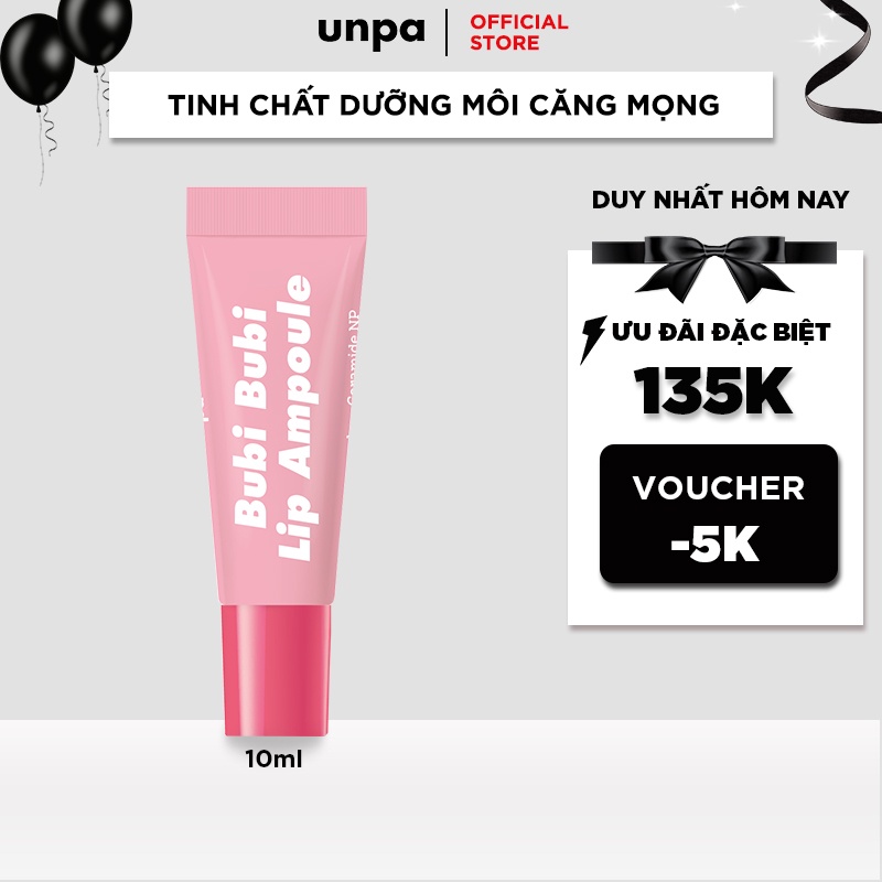 Tinh Chất Dưỡng Môi Căng Mọng Và Dưỡng Ẩm Sâu Unpa Bubi Bubi Lip Ampoule 10g