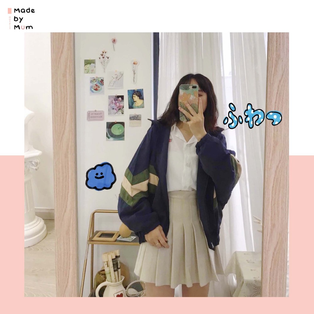 Áo khoác kiểu phối tay Made By Mum | BigBuy360 - bigbuy360.vn