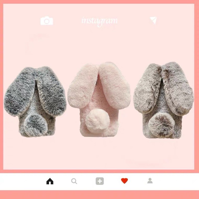 <ORDER 7NGÀY> Samsung  Ốp thỏ lông Rabbit ấm ấp for S7 S7 edge S8 S8+ S9 S9+ S10 S10+ note 8 note 9 | BigBuy360 - bigbuy360.vn