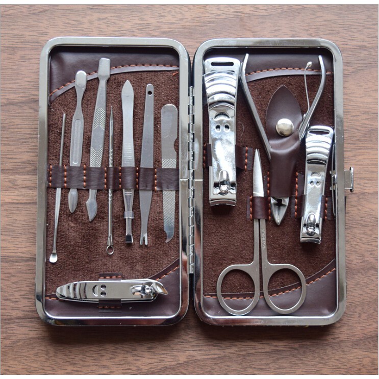 Bộ dụng cụ làm móng tay 12 món không gỉ