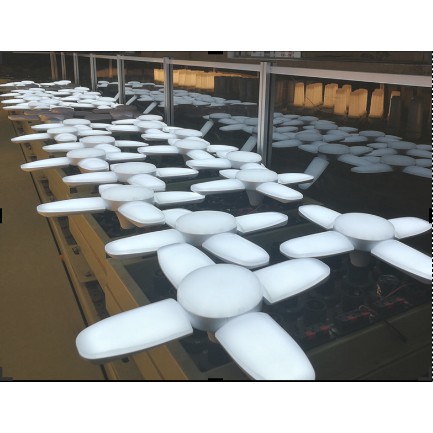 Bóng đèn led 60W 4+1 cánh quạt siêu sáng Đuôi E27 siêu tiết kiệm điện