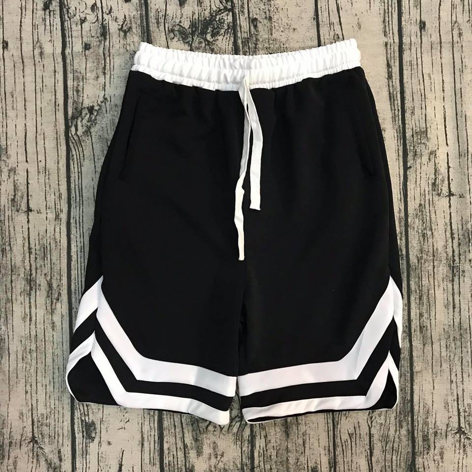 Quần Short 2V Thể Thao Nam Nữ Unisex Chất Poly Mạc Mát Không Xù
