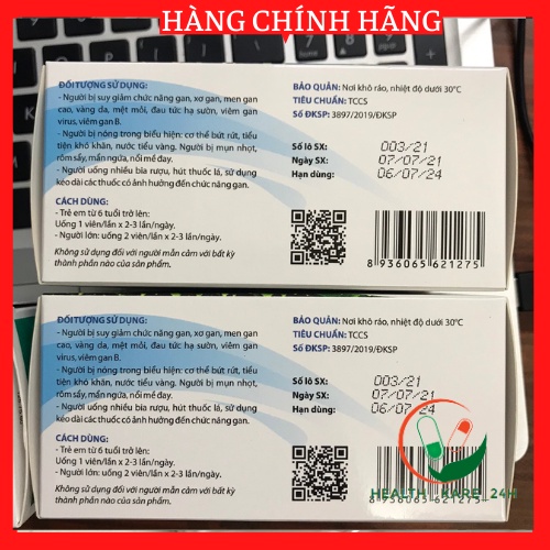 Tiêu độc Tín Phong mát gan tiêu độc thanh nhiệt hạ men gan bảo vệ chức năng gan giảm mẩn ngứa mề đay rôm sảy mụn nhọt