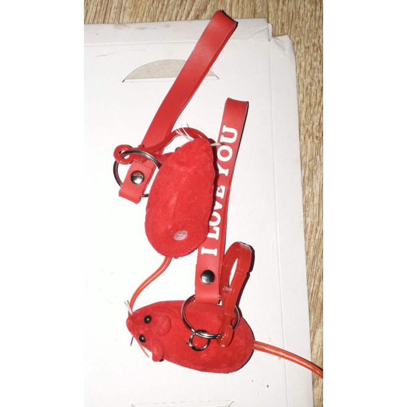 Một chiếc móc khóa bóp kêu chuột 4 trong 1 bằng nhựa rất đẹp