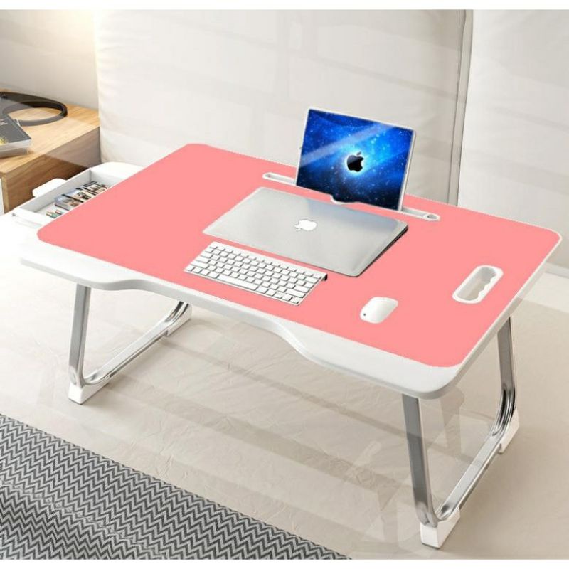 Bàn học laptop , đọc sách gấp gọn 180 độ A6 có khe cắm IPAD