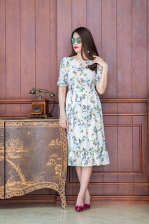 Đầm xoè lụa Thái Tuấn