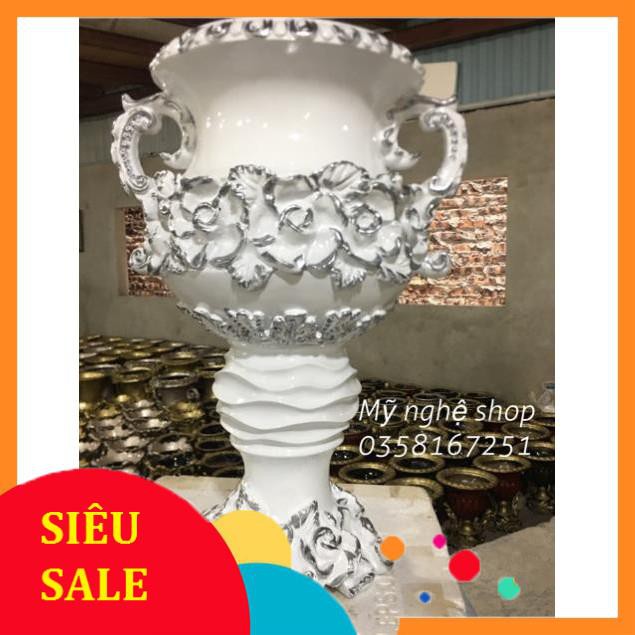 Bình hoa composite chân hoa