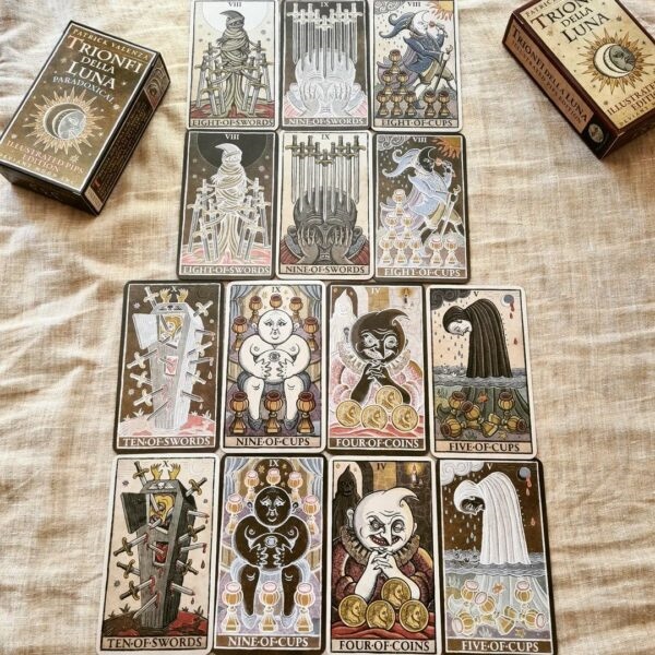 Bộ bài Trionfi della Luna Paradoxical Tarot Illustrated Pips Edition