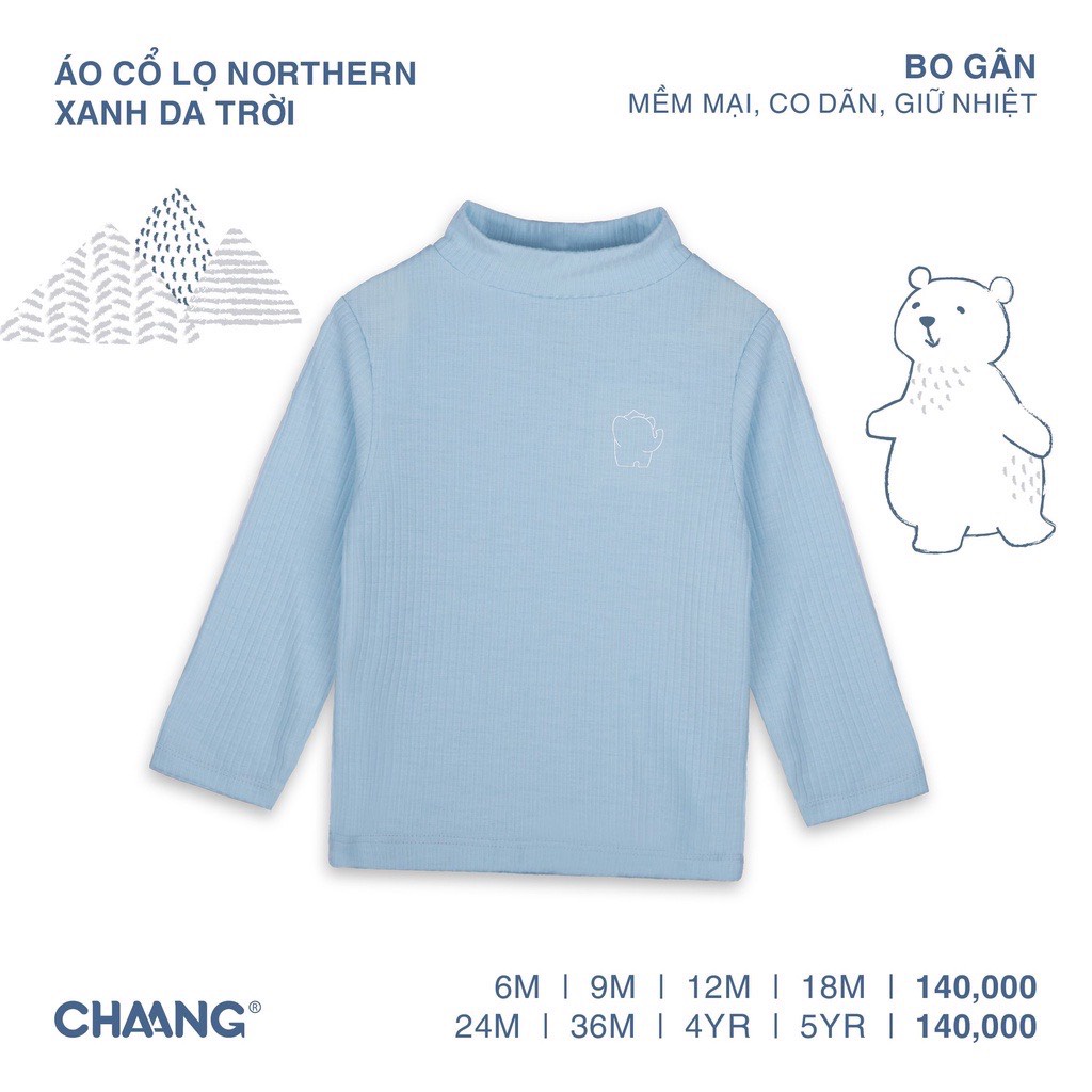 Chaang thu đông 2022 Áo cổ lọ Chaang Northern cho bé AW2022D14