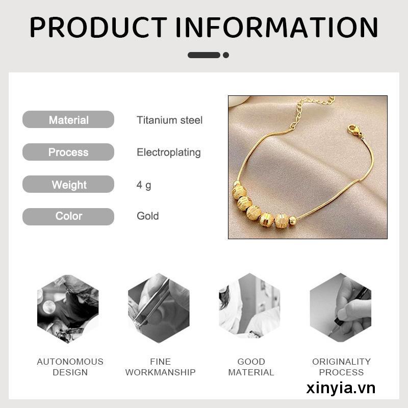 Vòng Tay Năm Cánh Đơn Giản Không Phai Màu Thiết Kế Niche Cho Nữ