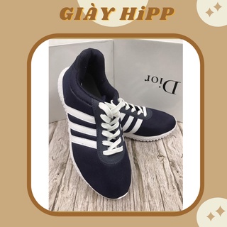 Giày thể thao nam tập gym 3 sọc trắng thời trang