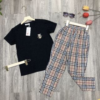 Bộ mặc nhà Chữ thêu (Kèm ảnh thật chụp trải thảm)