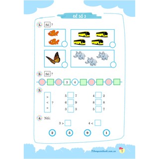 100 Đề Kiểm Tra Toán (Lớp 1, 2, 3, 4, 5)