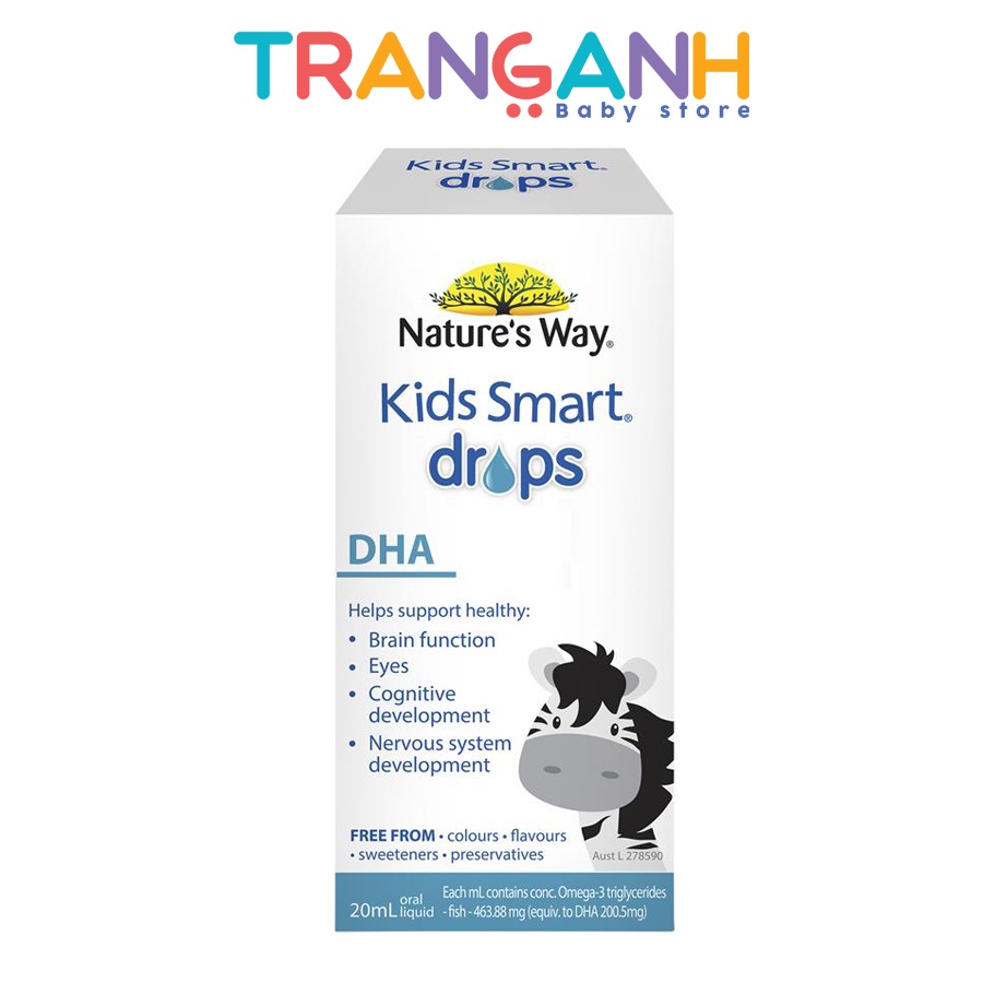 DHA Nature's Way Kids Smart Drops cho bé