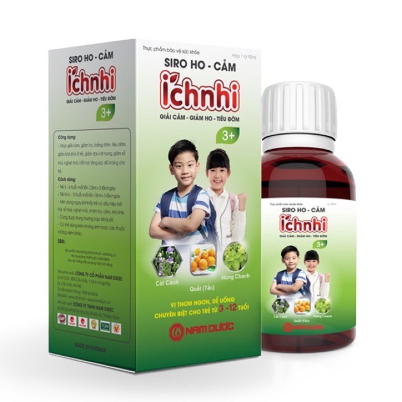 Siro ho cảm ích nhi 3+ cho trẻ từ 3 tuổi trở lên