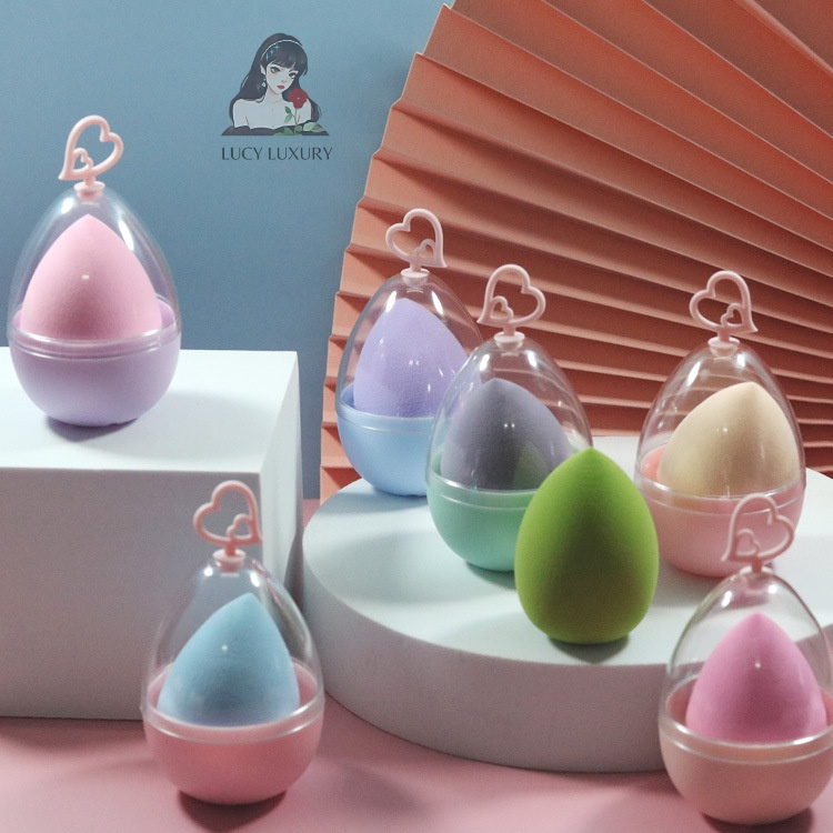 Mút tán kem nền mút trang điểm nhiều mẫu mềm mịn có hộp xịn xò đáng yêu