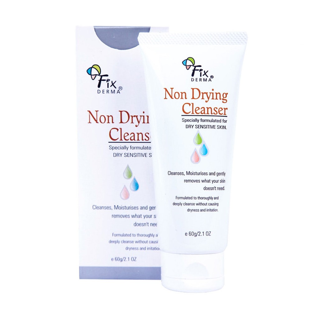 (Tặng 1 mặt nạ V line Mediheal) Sữa Rửa Mặt Cho Da Nhạy Cảm Fixderma Non Drying Cleanser (60g)