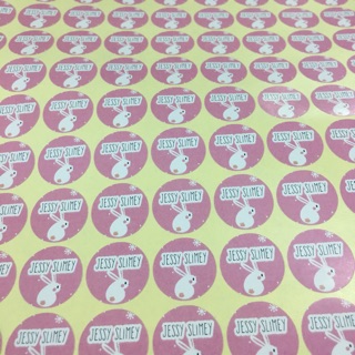 Combo 200 sticker dán hộp Slime 2cm