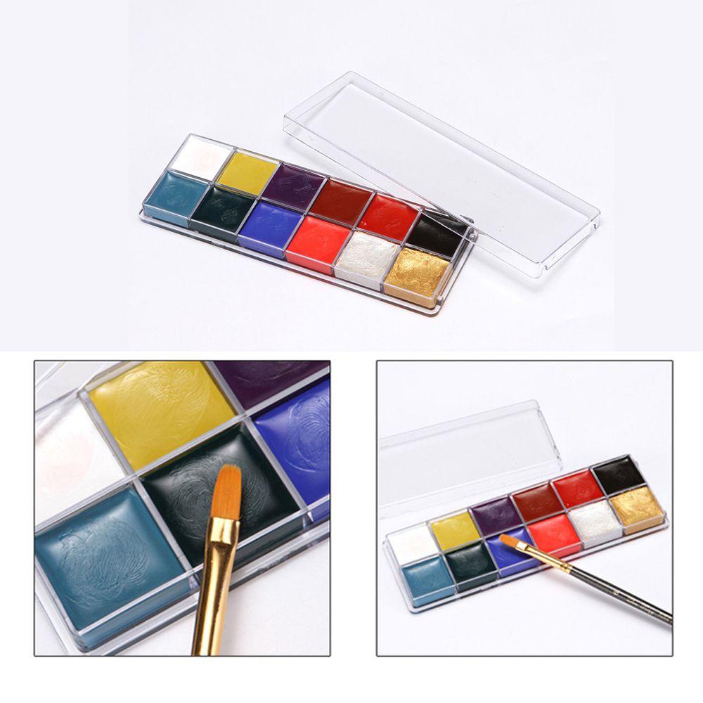 Set 12 Màu Vẽ Mặt Và Cơ Thể Dễ Sử Dụng Thời Trang