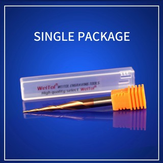 Mũi dao Taper cắt khắc CNC 2 lưỡi 55HRC hợp kim tungsten