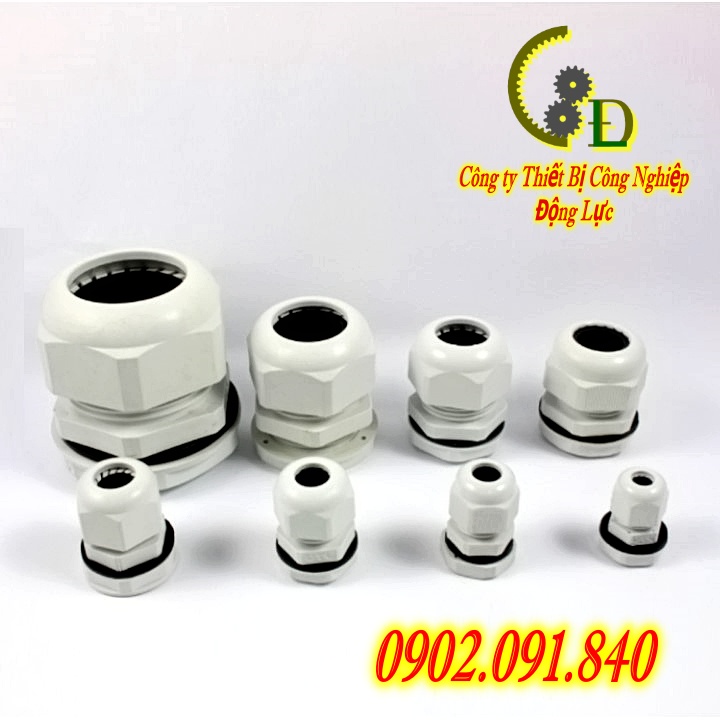 Ốc siết (xiết) cáp nhựa, khoá ( kẹp ) giữ dây điện chống thấm nước hộp, tủ  kỹ thuật điện