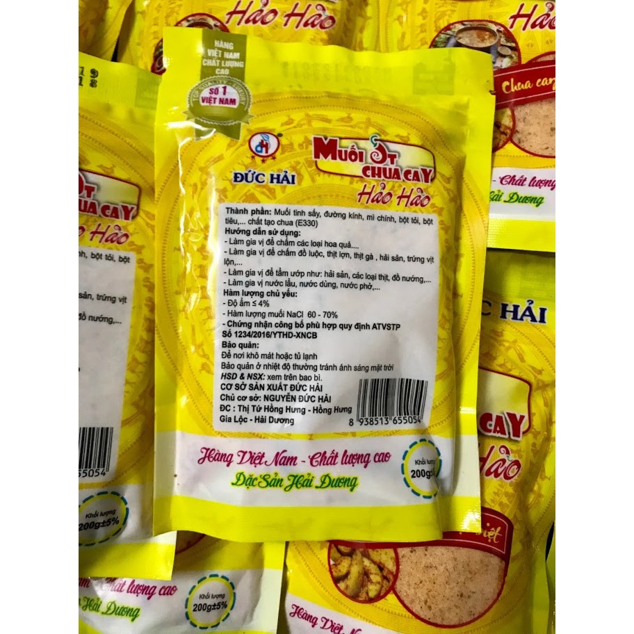 Muối ớt chua cay Hảo Hảo Đức Hải gói 200g