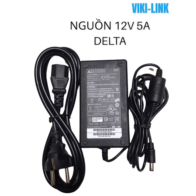 Nguồn Delta 12v5A, 12V10A, 12V 10A, 12V-10A EPS – 10 hàng hãng tặng kèm dây nguồn, hàng chuẩn cam kết chất lượng.
