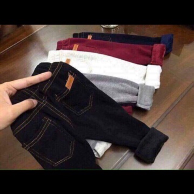 Quần nỉ lót lông combo 4c