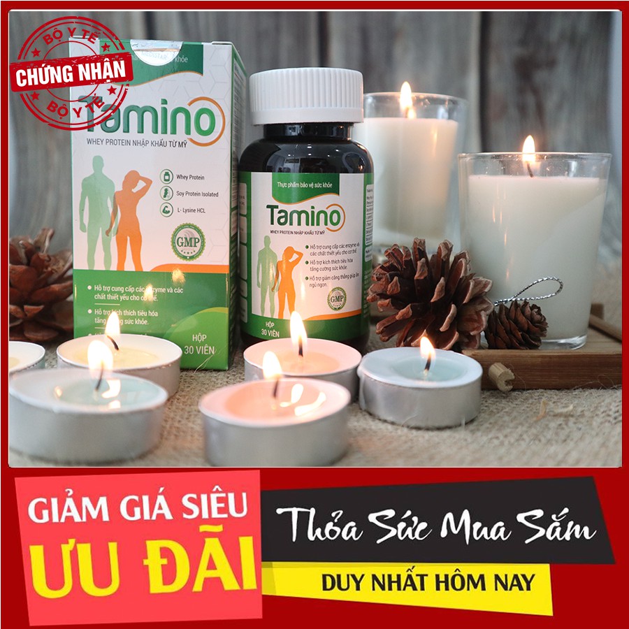 [ Combo 2 hộp ] Viên Uống Tăng Cân TAMINO - Bổ Sung Whey Protein từ Mỹ | BigBuy360 - bigbuy360.vn