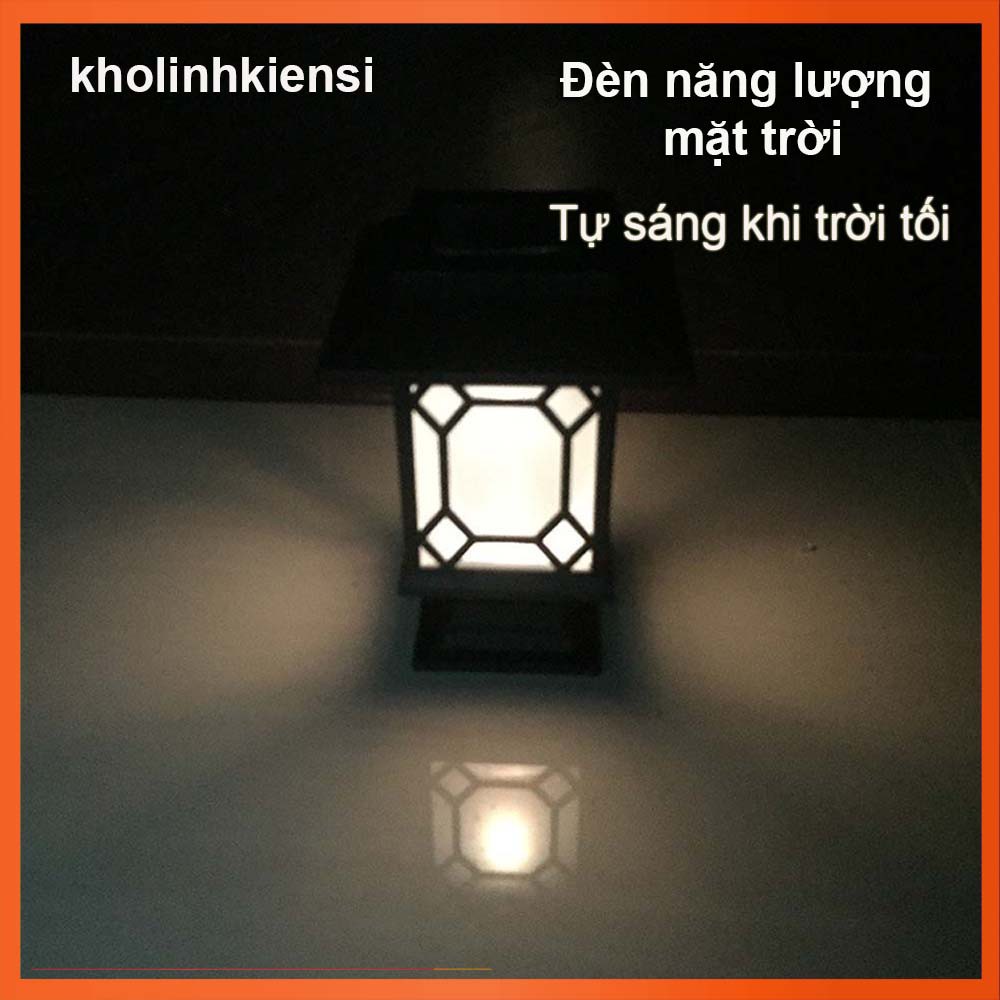 Đèn trang trí đỉnh trụ-cột sử dụng năng lượng mặt trời  phù hợp khu biệt thự, khách sạn, nhà hàng  0601