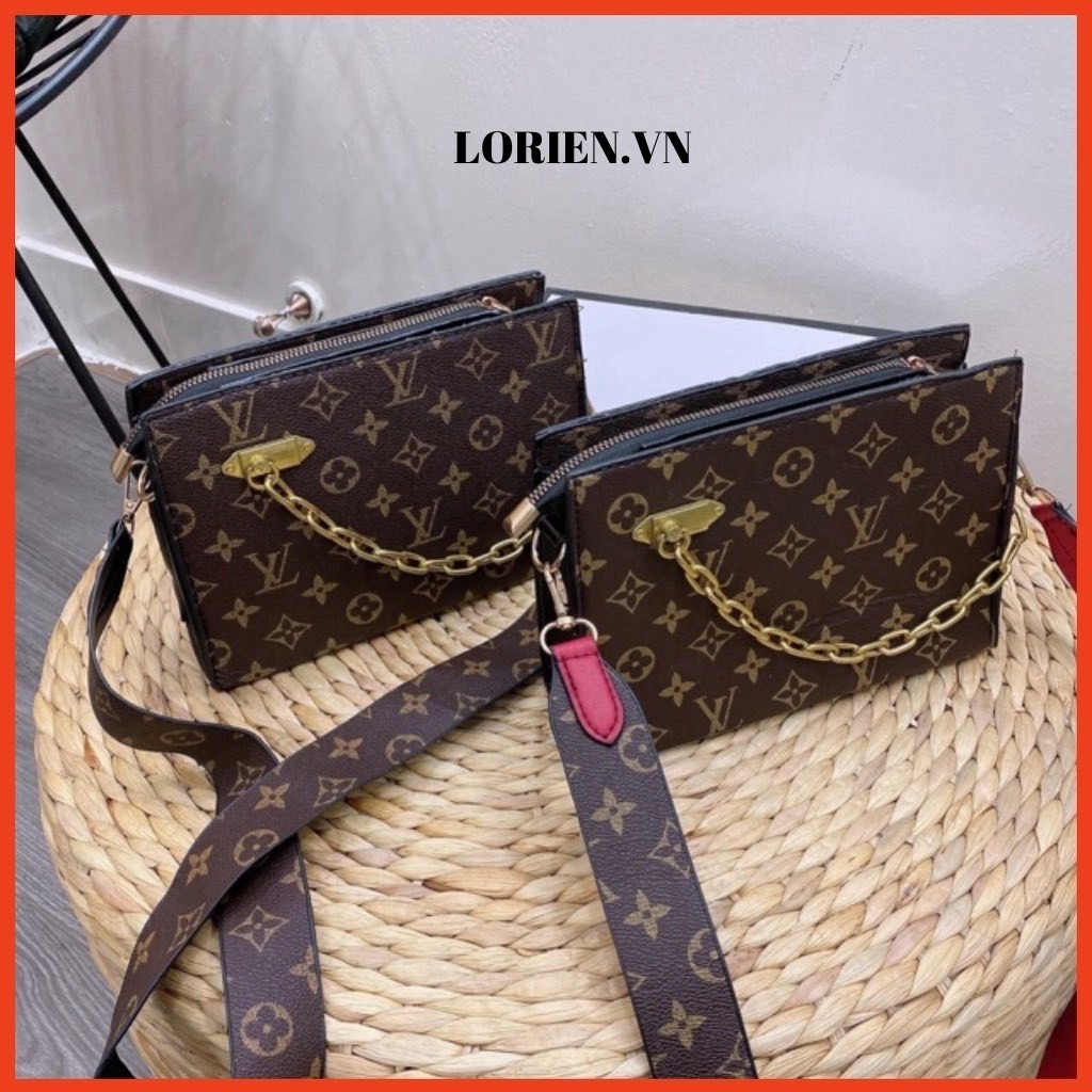 Túi Cluth Cầm Tay Đeo Chéo Nữ Đẹp LORIEN - túi xách dáng vuông xích LEO Cầm Tay Dây Xích Siêu Xinh | BigBuy360 - bigbuy360.vn