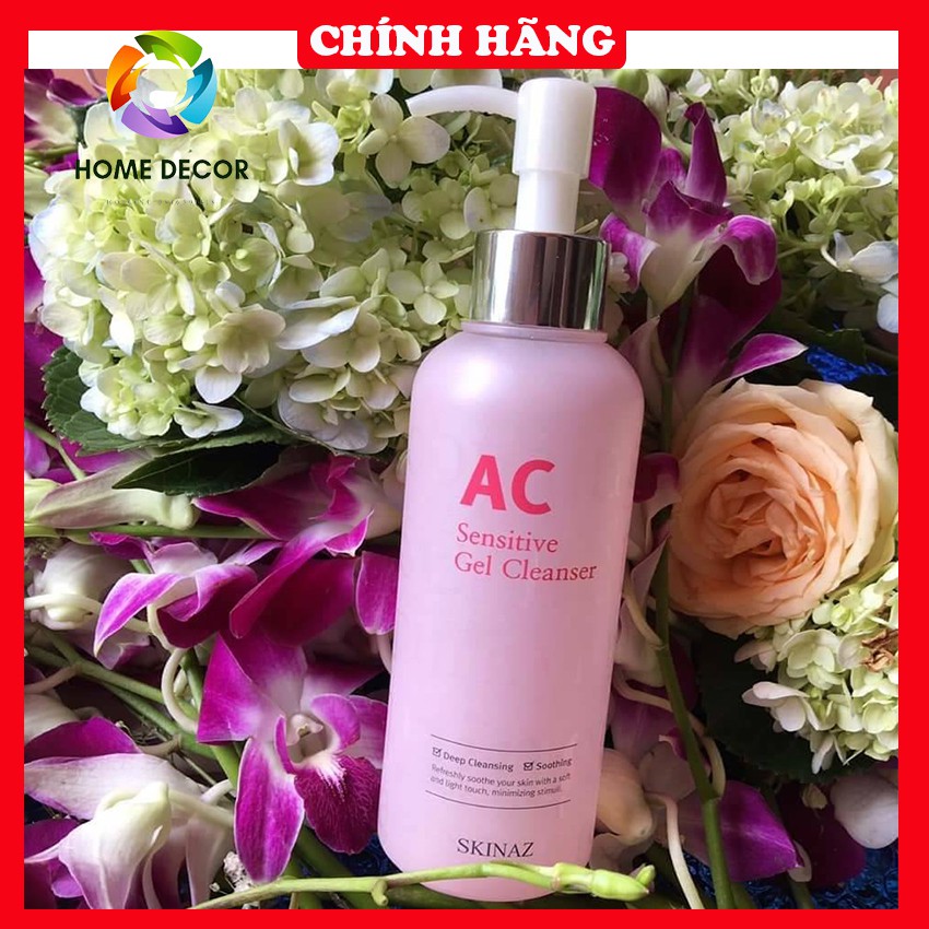 [Chính Hãng]Sữa Rửa Mặt AC Skinaz Sensitive Gel Cleanser Hàn Quốc, Sữa Rửa Mặt Dành Cho Da Nhạy Cảm,Sữa Rửa Mặt AC