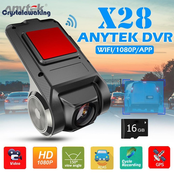 Camera hành trình u2 ô tô, xe hơi, full HD 1080p, tích hợp màn hình Android - cổng USB