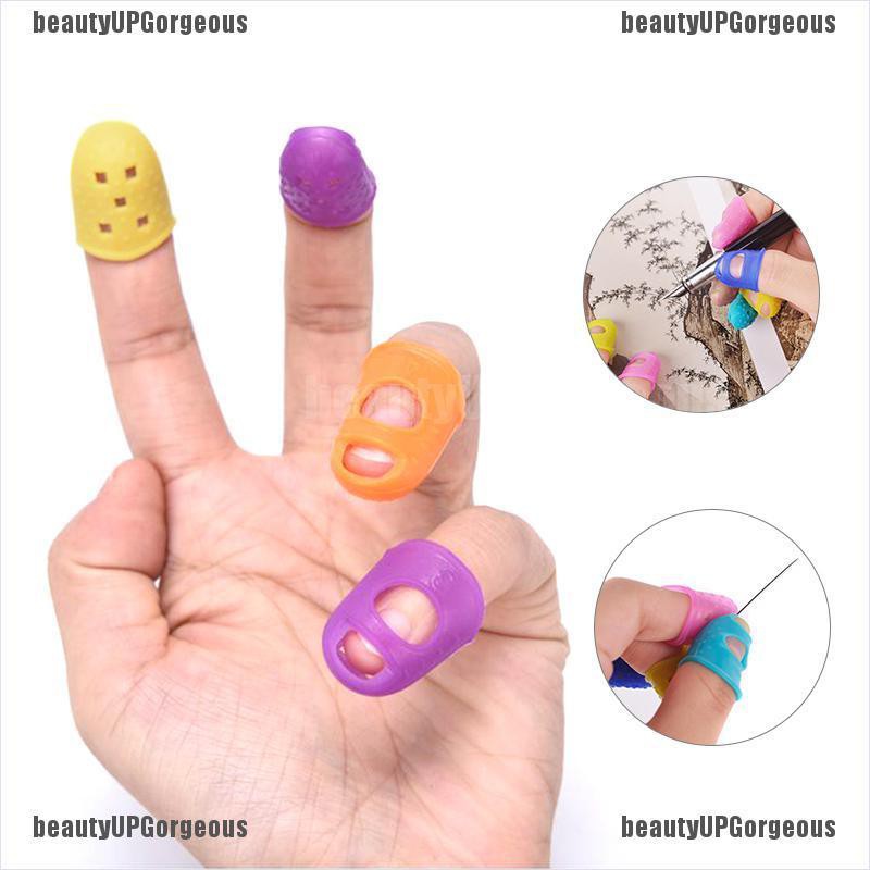 Set 4 Miếng Silicone Bảo Vệ Ngón Tay Khi Chơi Đàn Guitar