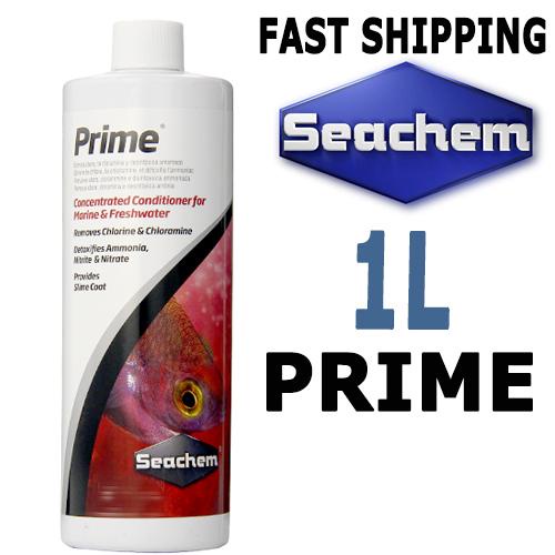 SEACHEM - PRIME | Khử Clo, NH3, NO2, NO3 cho nước hồ cá thủy sinh, hồ cá biển (Chính Hãng)