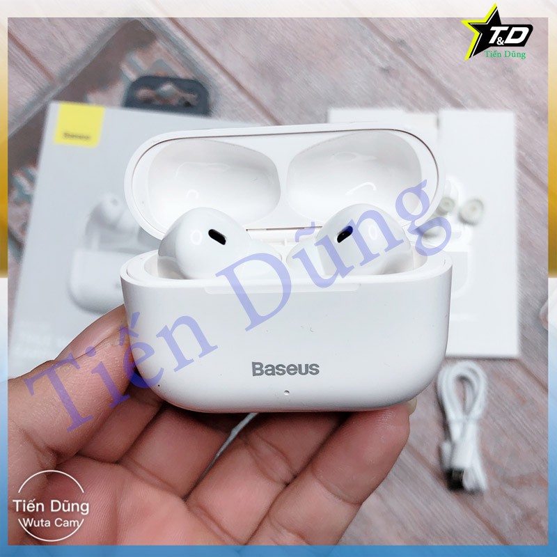 Tai nghe bluetooth baseus W3 dòng tai nghe không dây của baseus chình hãng kiểu dáng tương tự appe