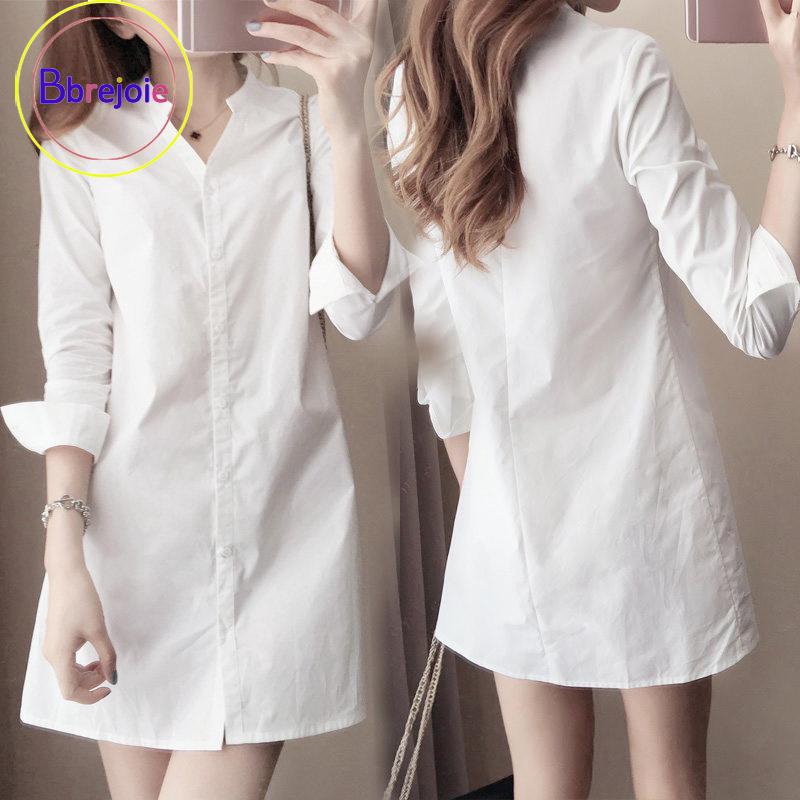 Đầm Công Sở Cổ Chữ V Tay 3 / 4 Màu Trơn Size S-2xl 3 / 4 Thời Trang Mùa Hè Cho Nữ