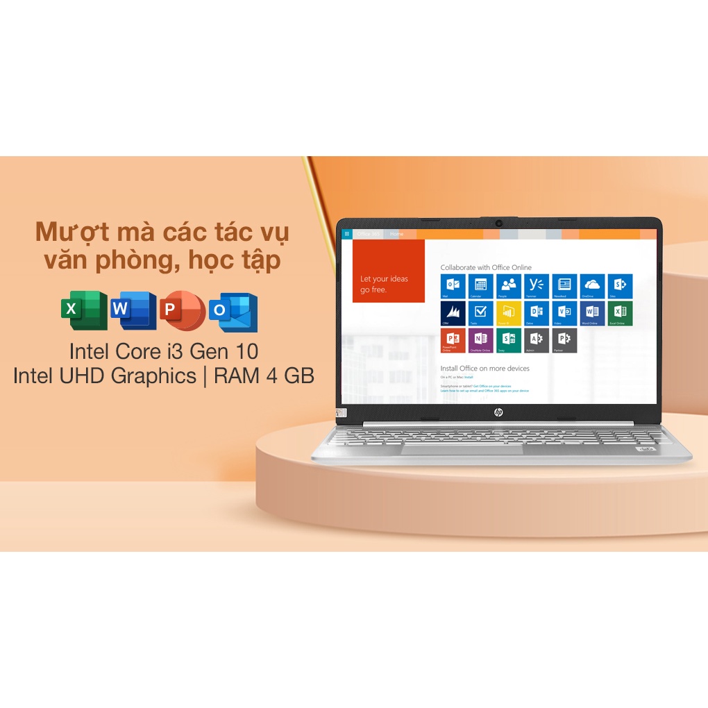 Laptop HP 15s-du1105TU, Core i3-10110U/4GB RAM/256GB SSD/Win 11 Home 64 (2Z6L3PA) - Hàng Chính Hãng