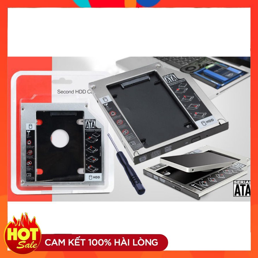 Khay Ổ Cứng Caddy Bay HDD SSD SATA 3 9.5mm/12.7mm - Giải Pháp Lắp Ổ Cứng Thứ 2 cho Laptop | BigBuy360 - bigbuy360.vn