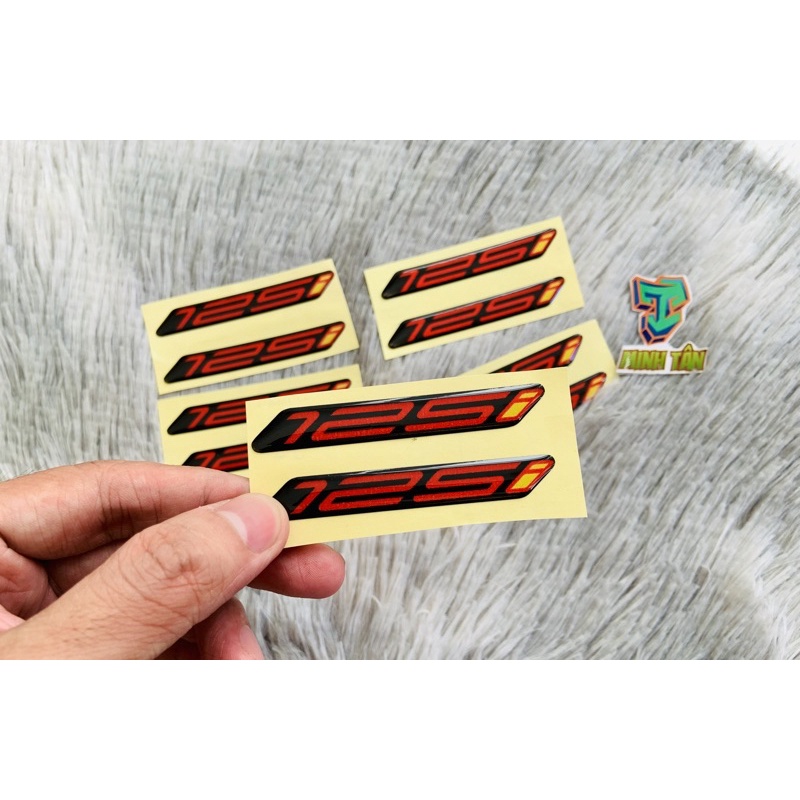 Tem keo nhựa đổ nổi 125i, 150i dán cho mọi dòng xe như Sh, AirBlade, Vario, Wave 125i