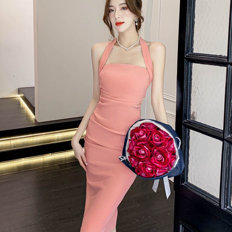 Đầm Hai Dây Dáng Ôm Dáng Chữ A Phong Cách Hàn Quốc Dành Cho Nữ