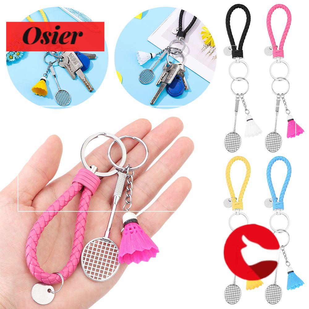 👒OSIER🍂 Cute Keychain Sports Ball Badminton Key Chains Gift Creative Pendant Handbag Car Key Keyring